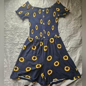 Sunflower Navy One-Piece Romper